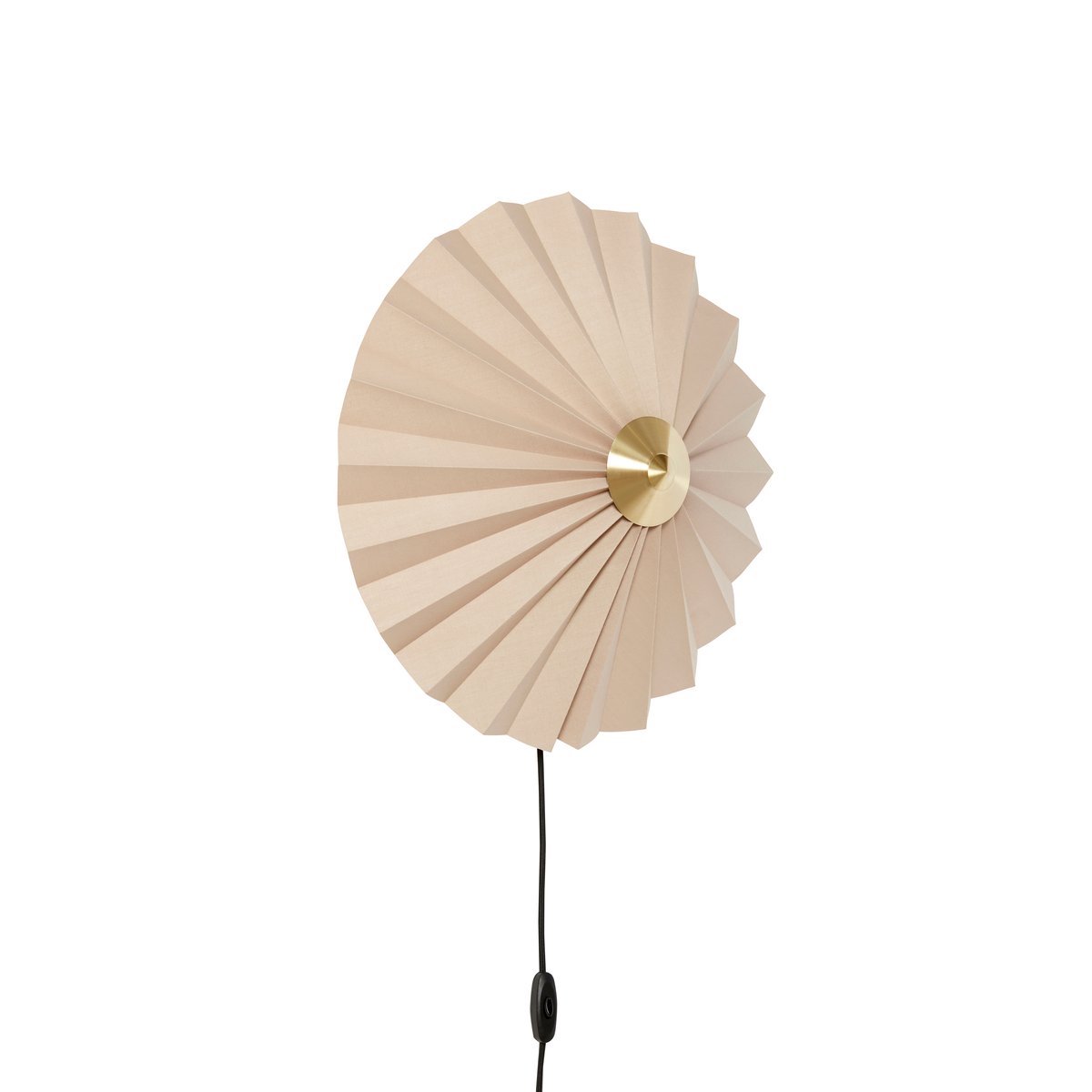 Hübsch Pliss vegglampe Beige