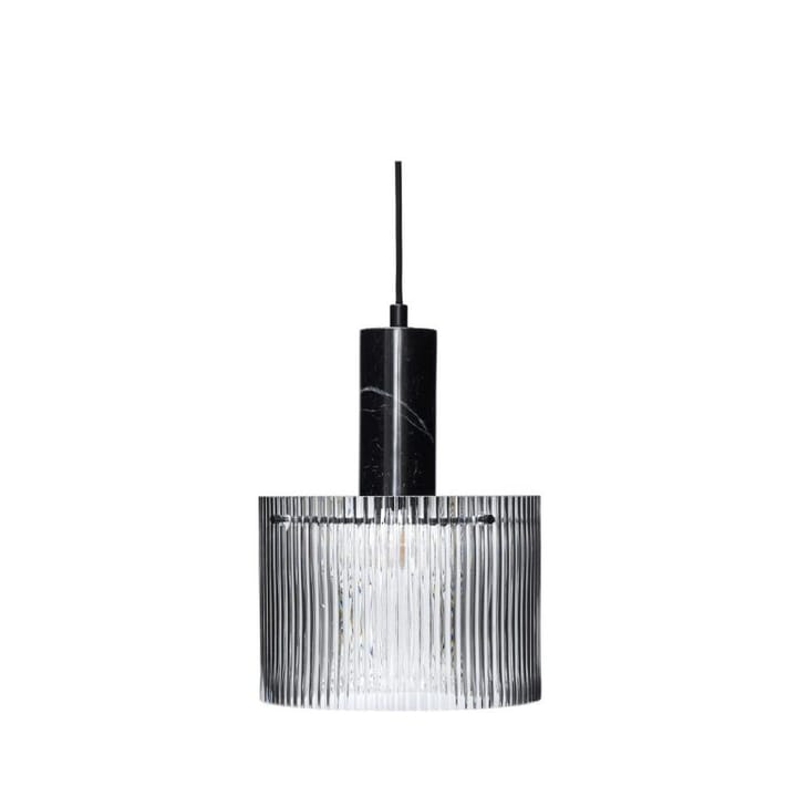 Revolve taklampe Ø25 cm - Marmor-svart-klar - Hübsch