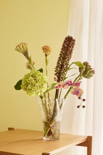 Ruffle vase - Clear - Hübsch