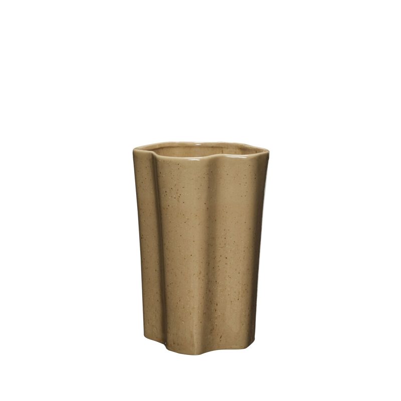 Hübsch Sapo Vase 30 cm Brun