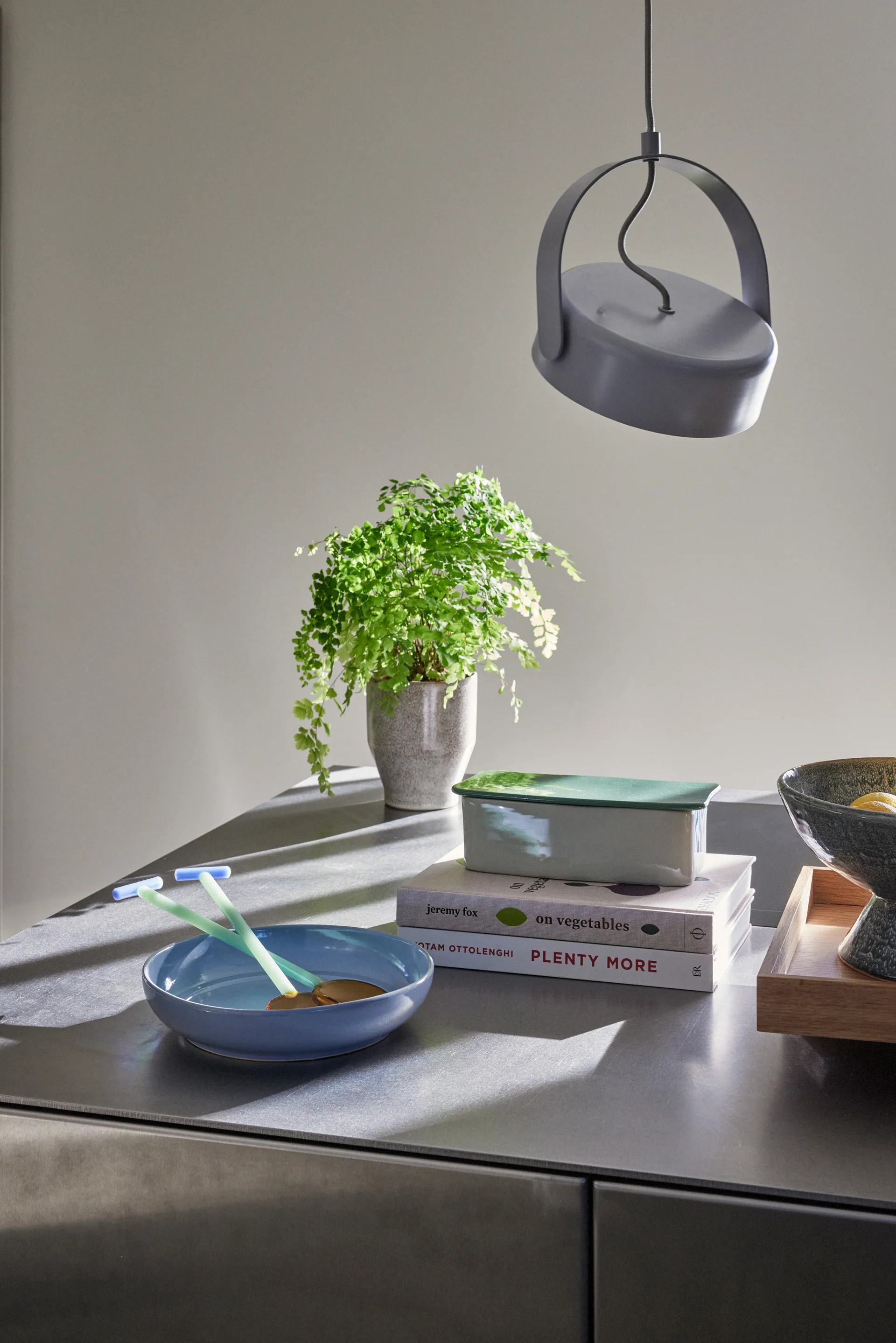 Stage taklampe 27 cm, Lysegrå Hübsch Interior