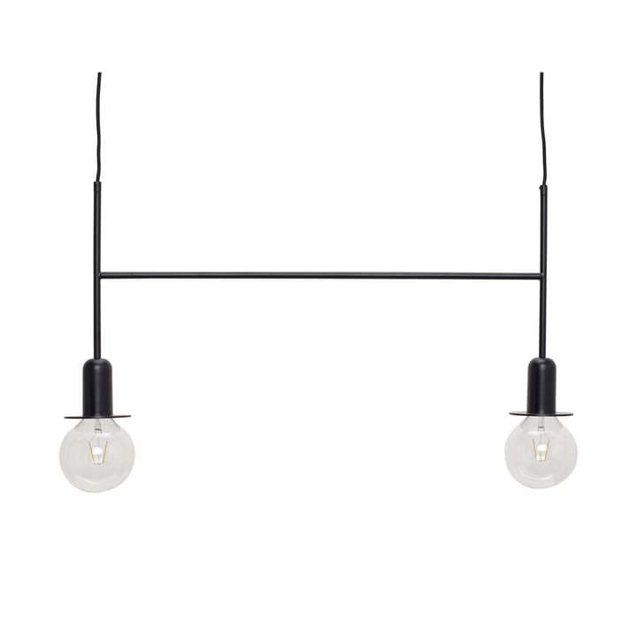 Taklampe med lyspærer, Svart Hübsch Interior