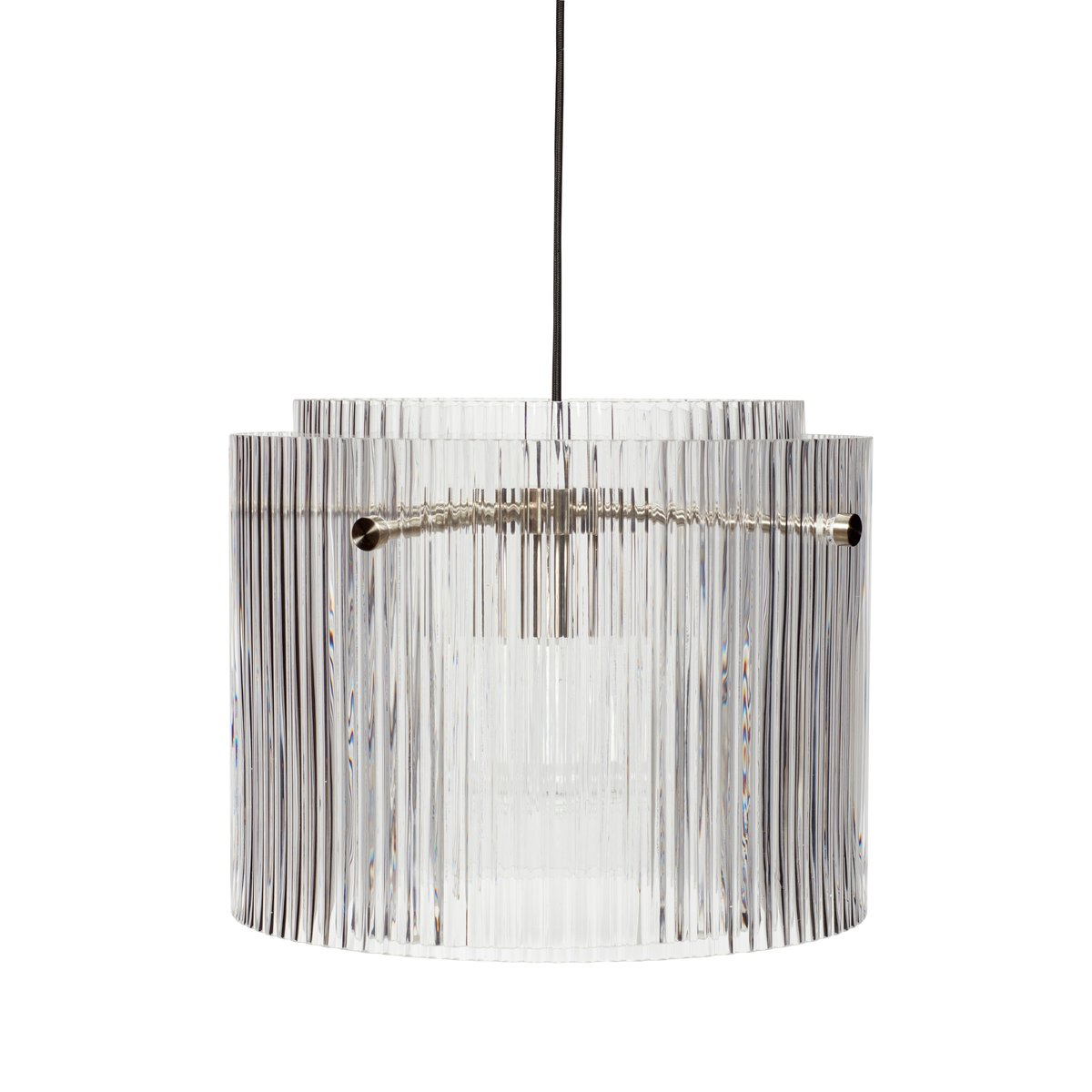 Hübsch Taklampe Metall-klar-nikkel