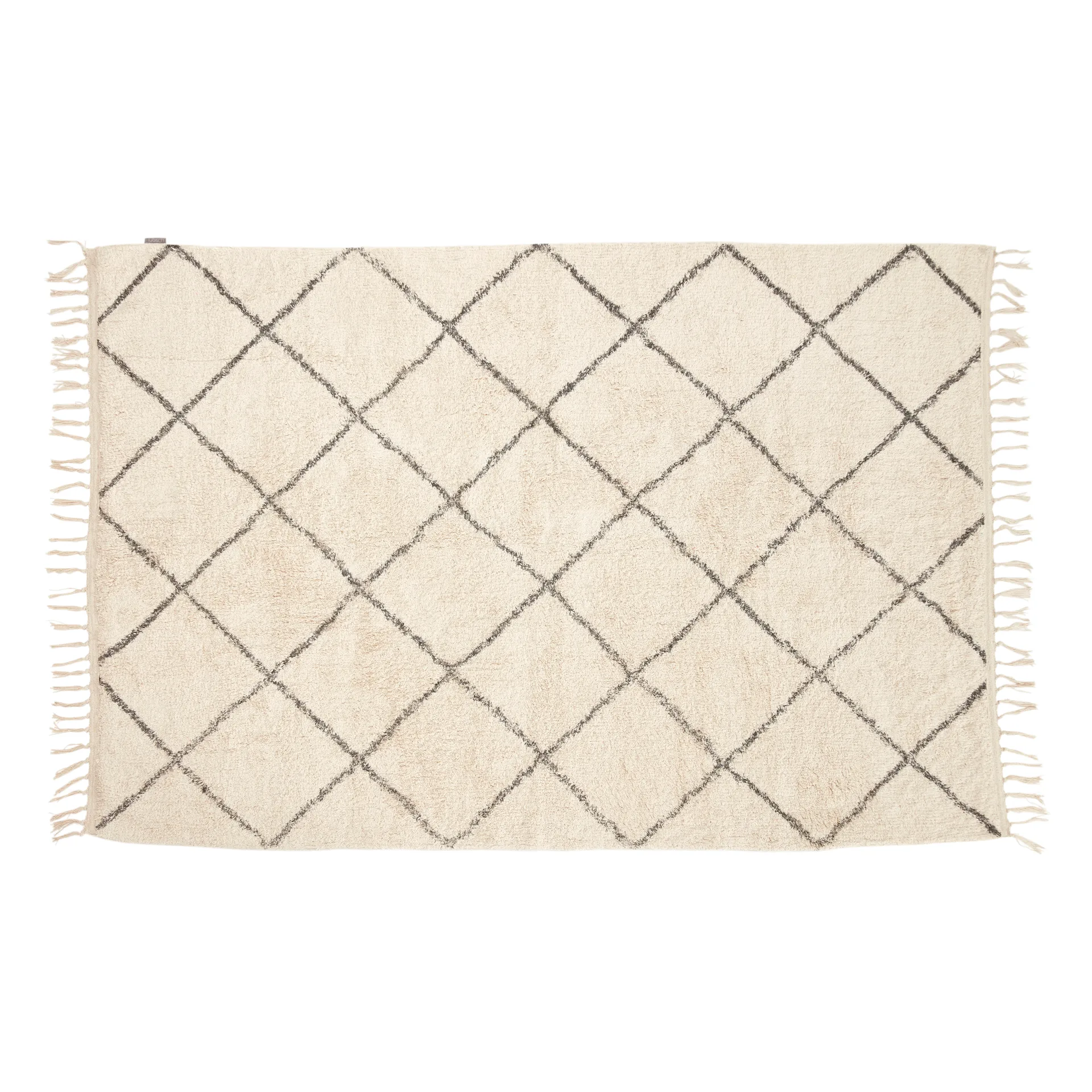 Teppe 120x180 cm viskose beige, Hvit-grå Hübsch Interior