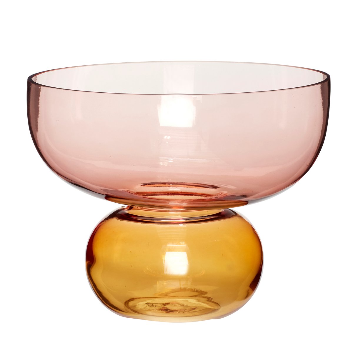 Show vase 25 cm, rav/rosa