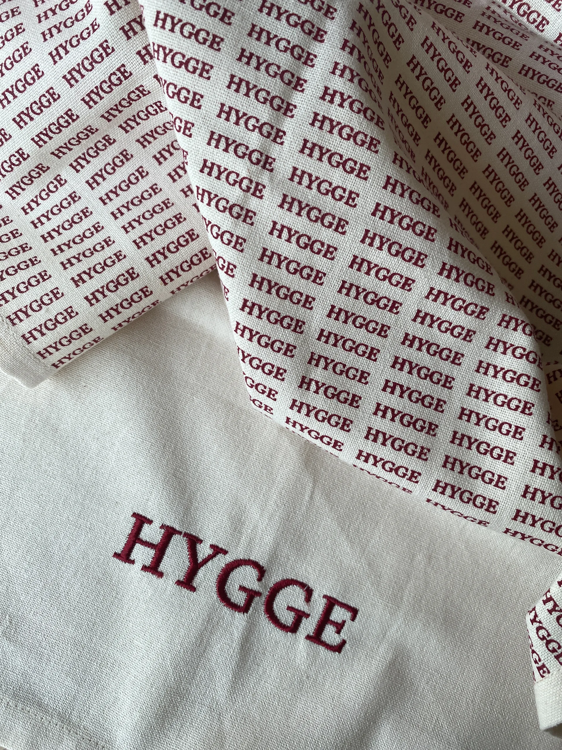 Humdakin Embroidered kjøkkenhåndkle
, Off white/Red Humdakin