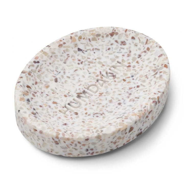 Humdakin Terrazzo såpeskål 10 x 13 cm, White-brown Humdakin