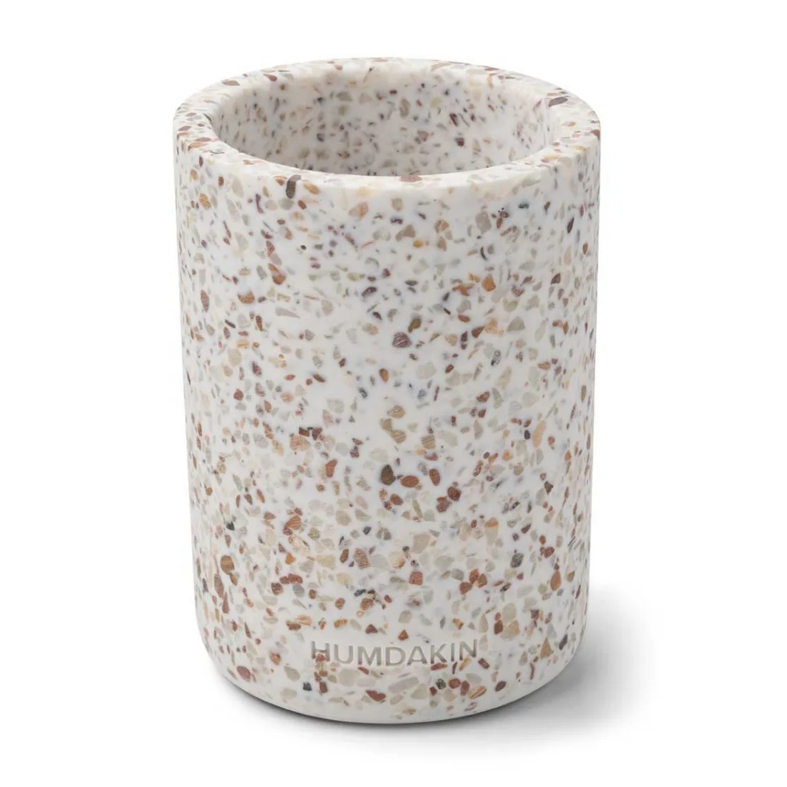 Humdakin Humdakin Terrazzo vase Ø 10 cm White-brown