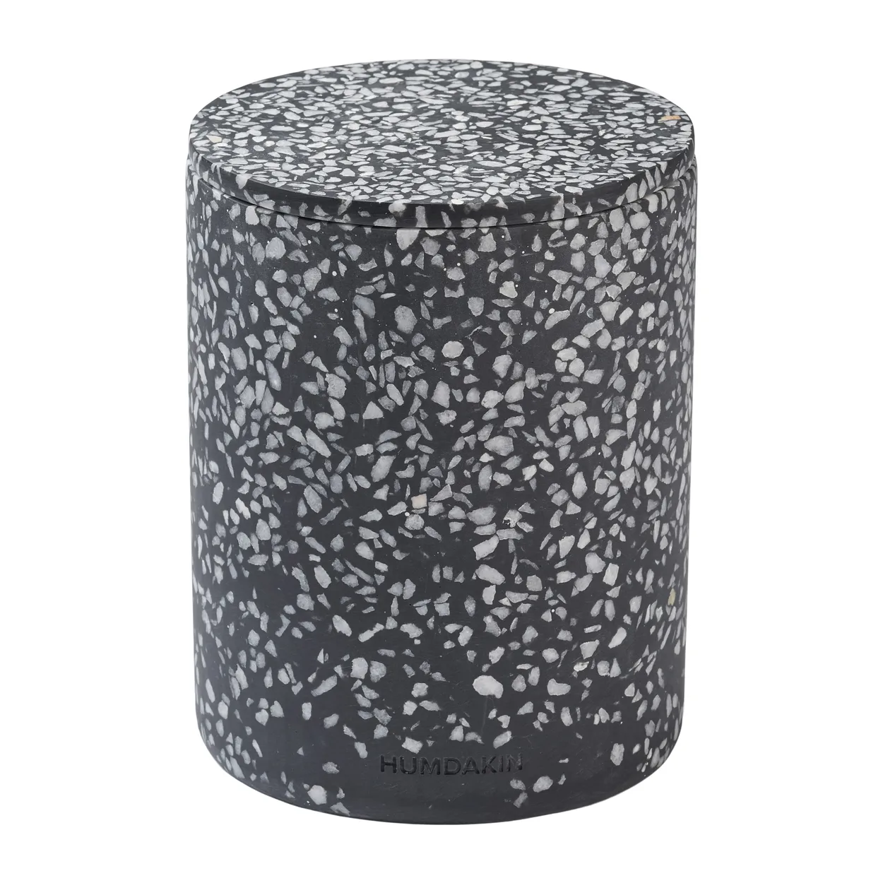 Humdakin Humdakin Terrazzo vase med lokk Ø13 cm Black