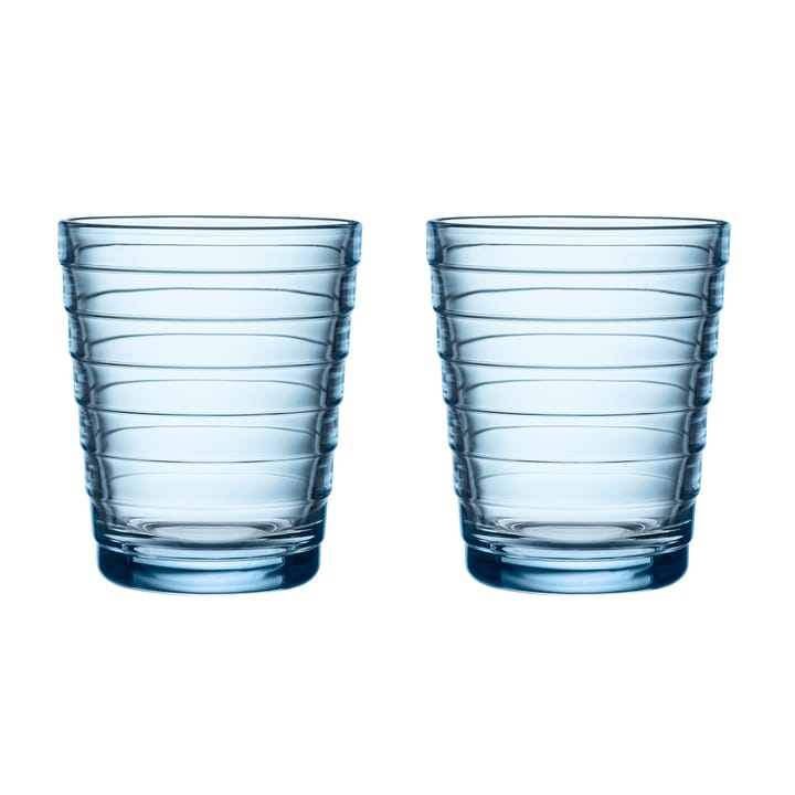 Aino Aalto vannglass 2-pack 22 cl, Aqua Iittala