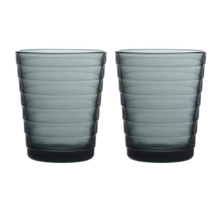 Aino Aalto vannglass 2-pack 22 cl - Mørkegrå - Iittala