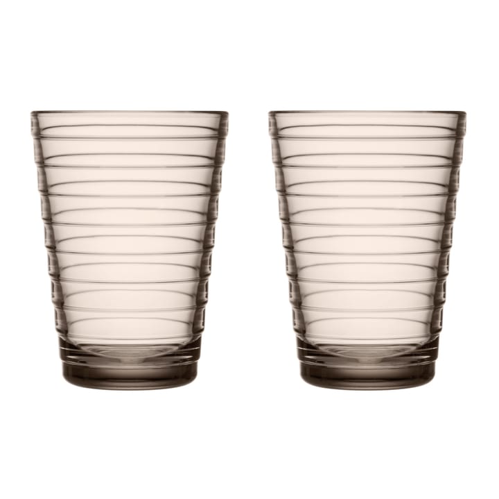 Aino Aalto vannglass 2-pack 33 cl - Lin - Iittala