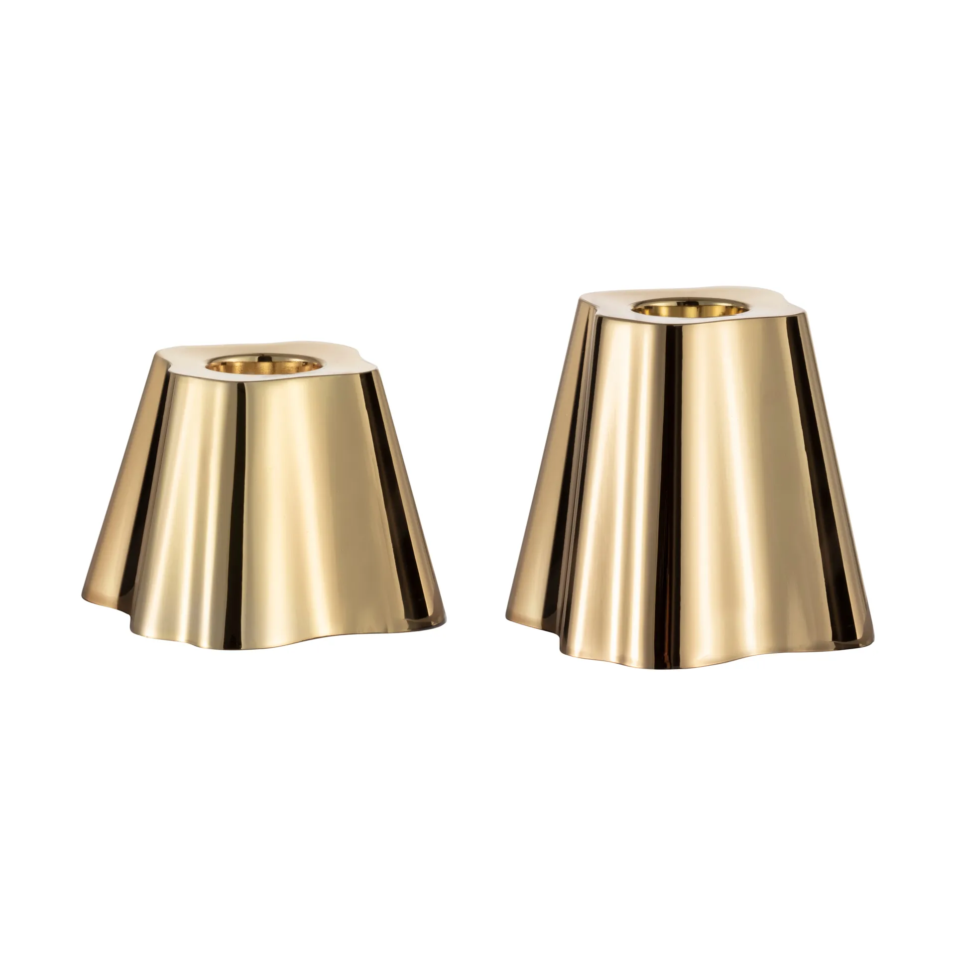 Alto lysestake 50 + 65 sett på 2, Messing Iittala