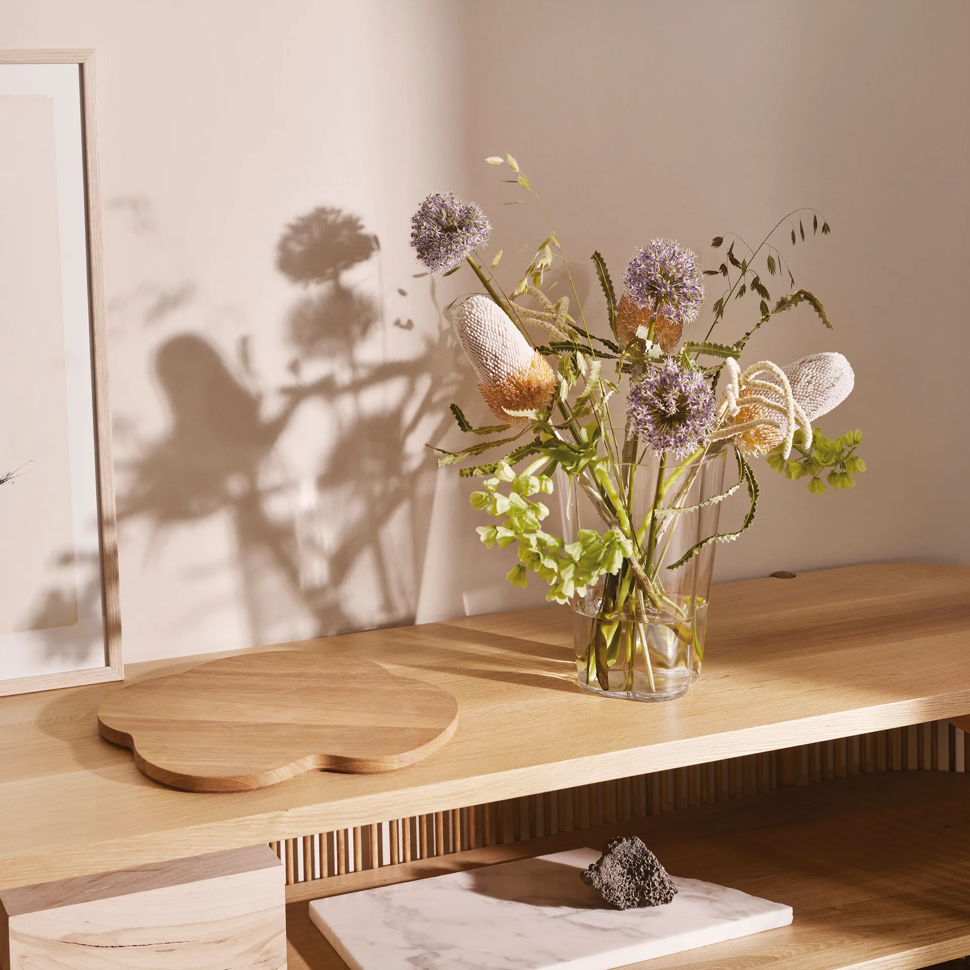 Alvar Aalto serveringsbrett 38,8x39,7 cm, Eik Iittala
