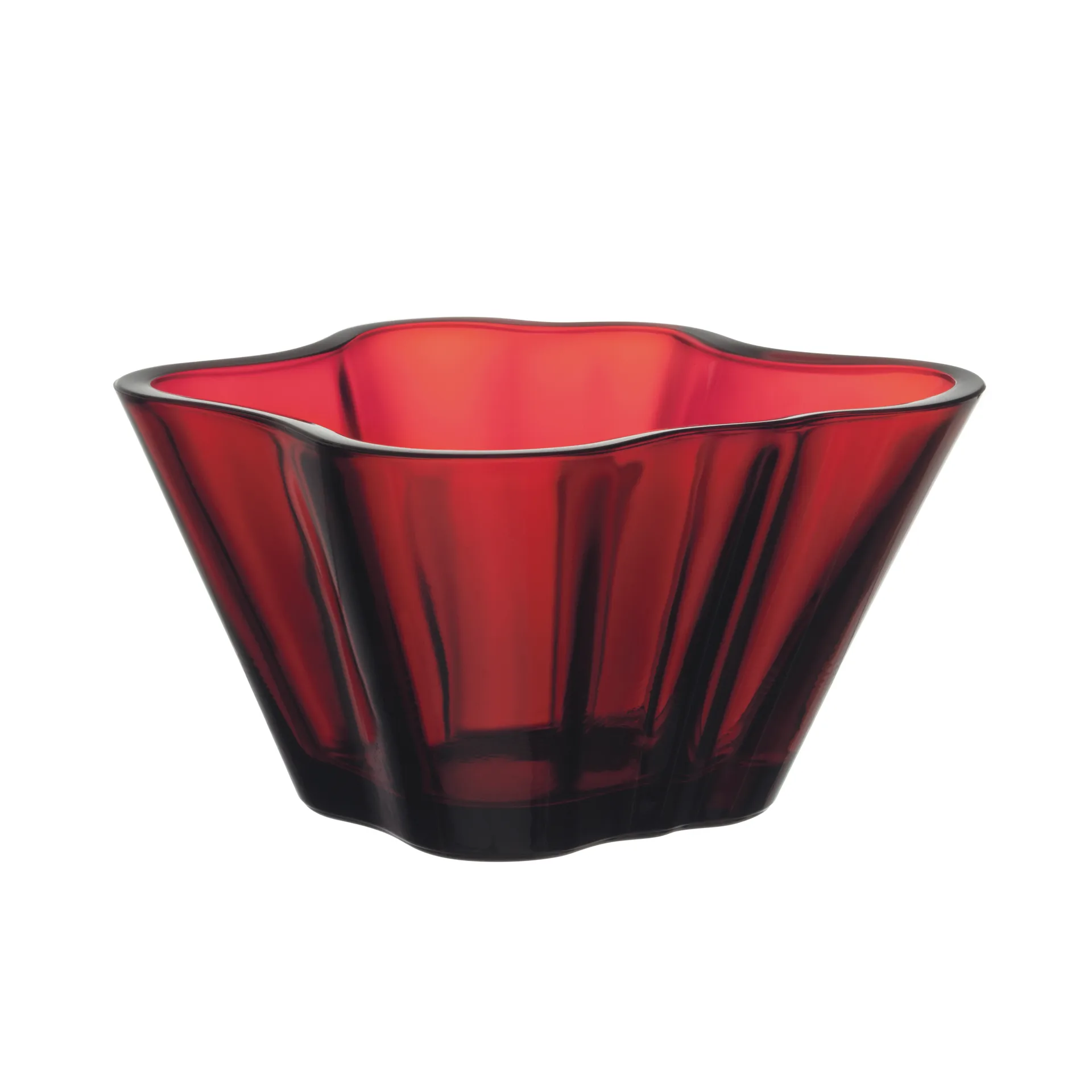 Alvar Aalto skål 75 mm, Tranbär Iittala