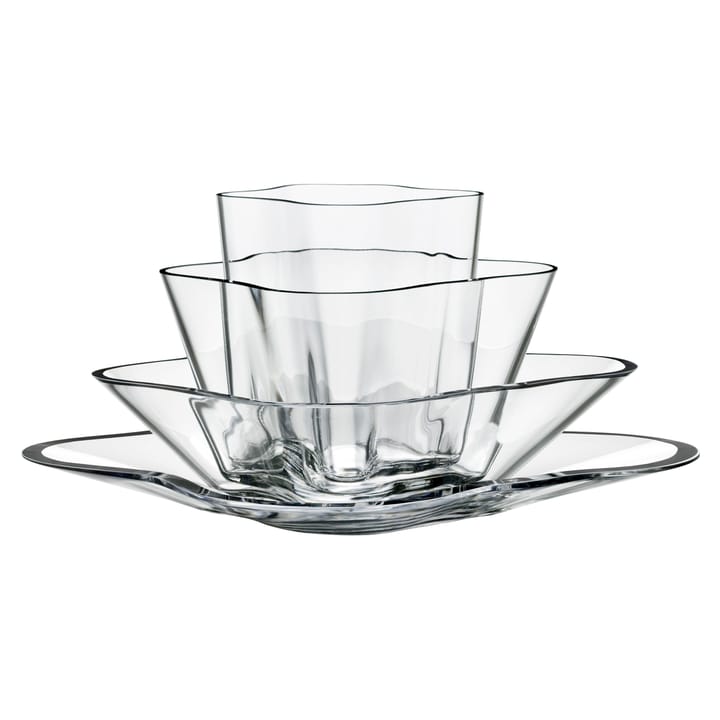 Alvar Aalto vase blomma 4 deler - Klar - Iittala