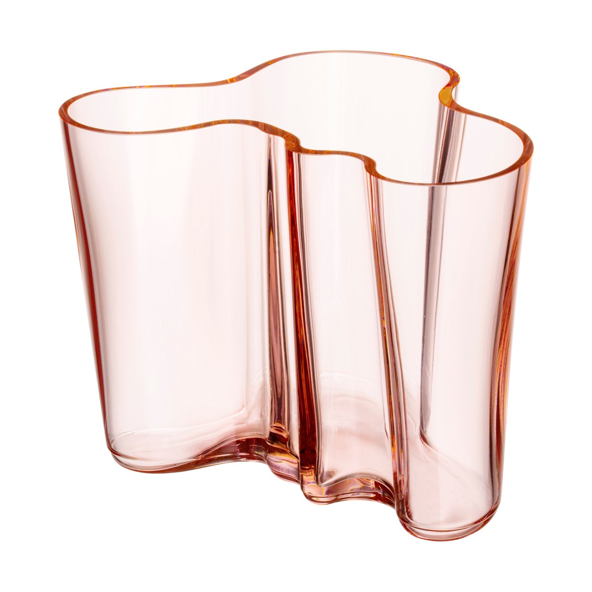 Iittala Alvar Aalto vase lakserosa 160 mm
