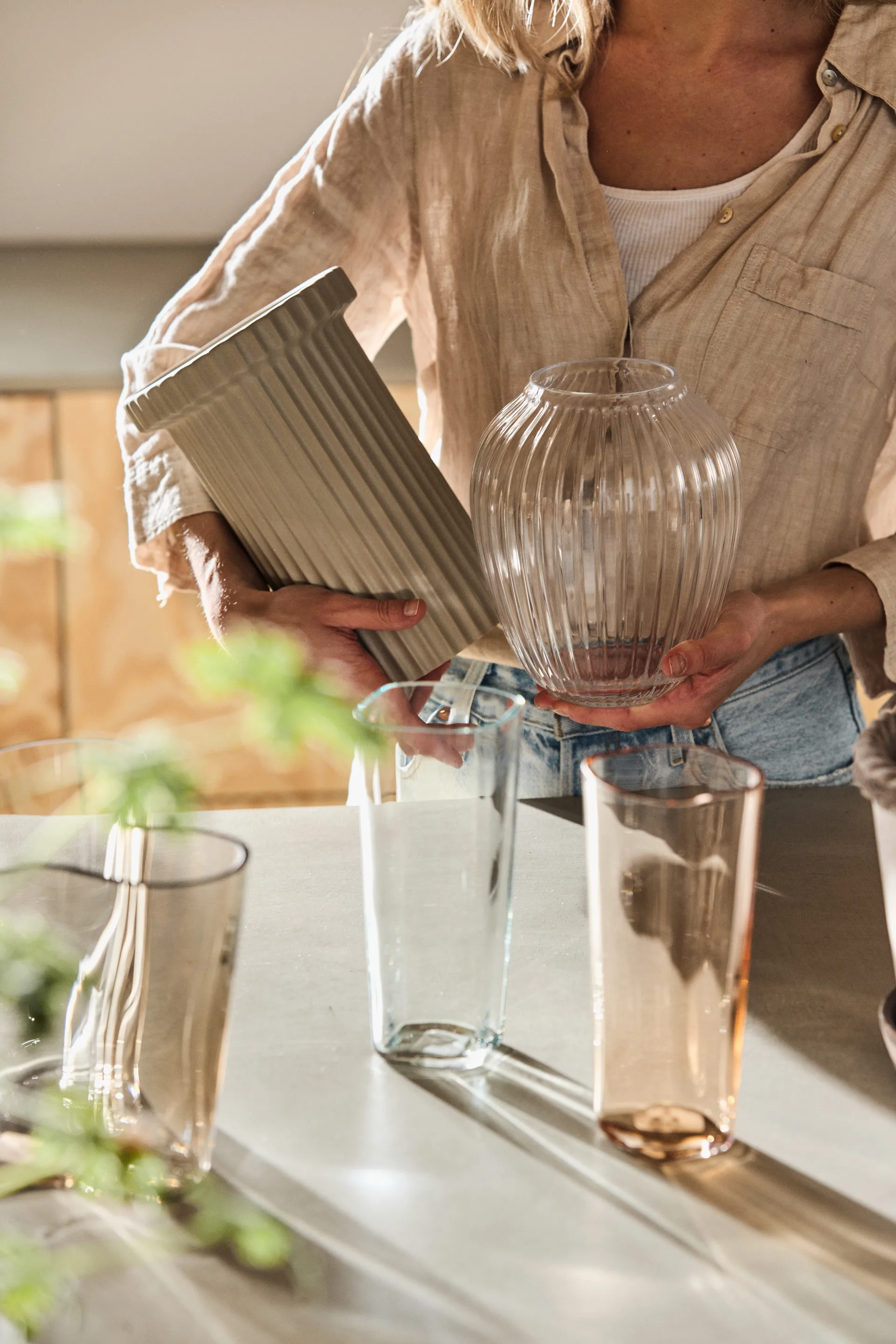 Alvar Aalto vase lysegrønn 1937, 180 mm Iittala