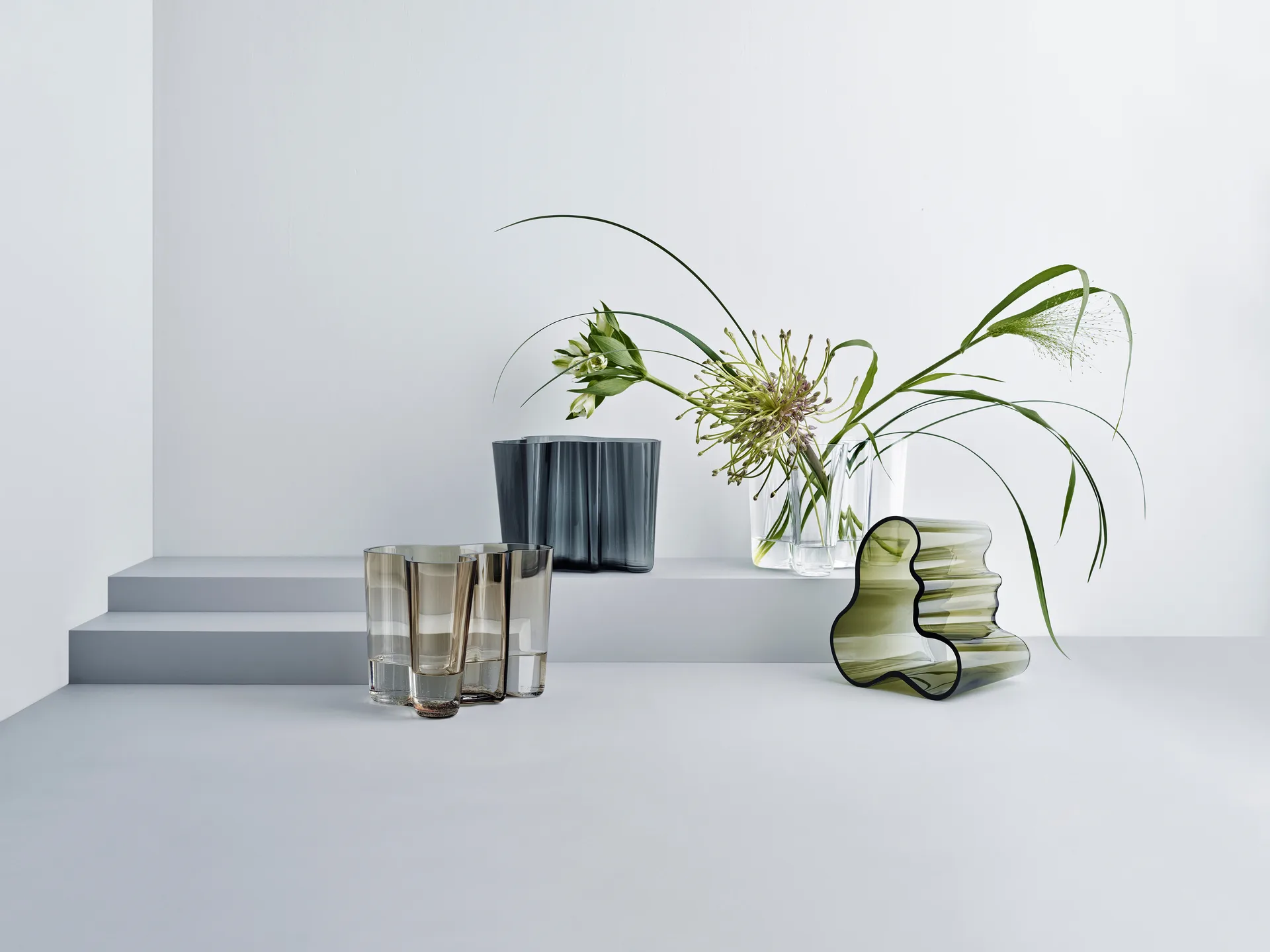 Alvar Aalto vase mørkegrå, 160 mm Iittala