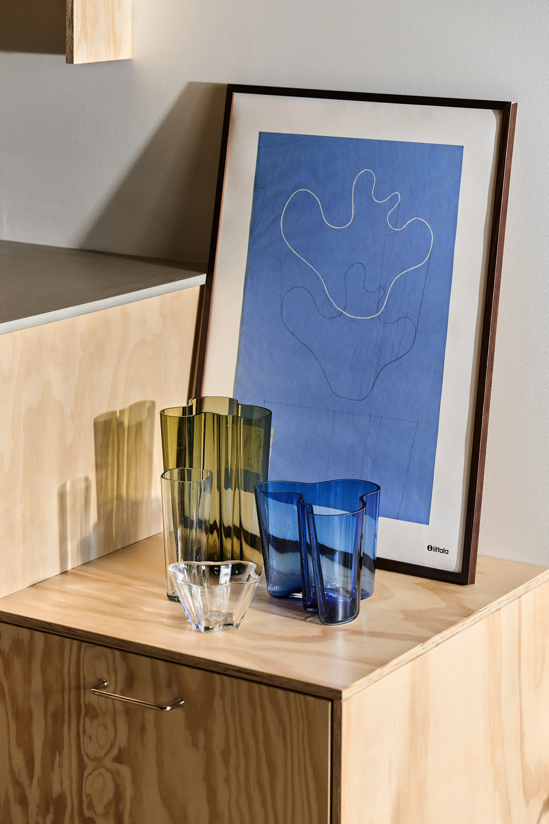 Alvar Aalto vase ultramarineblå, 160 mm Iittala