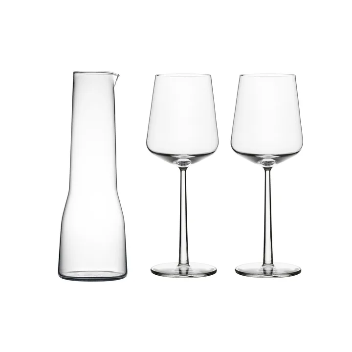 Essence karaffel og vinglass 2 deler - Iittala
