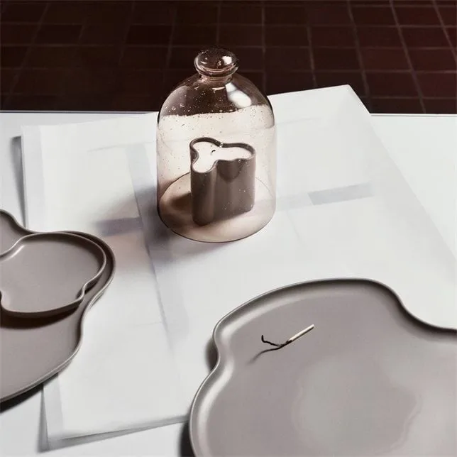 Iittala glasskuppel 160x220 mm, Sand, bobleglass Iittala