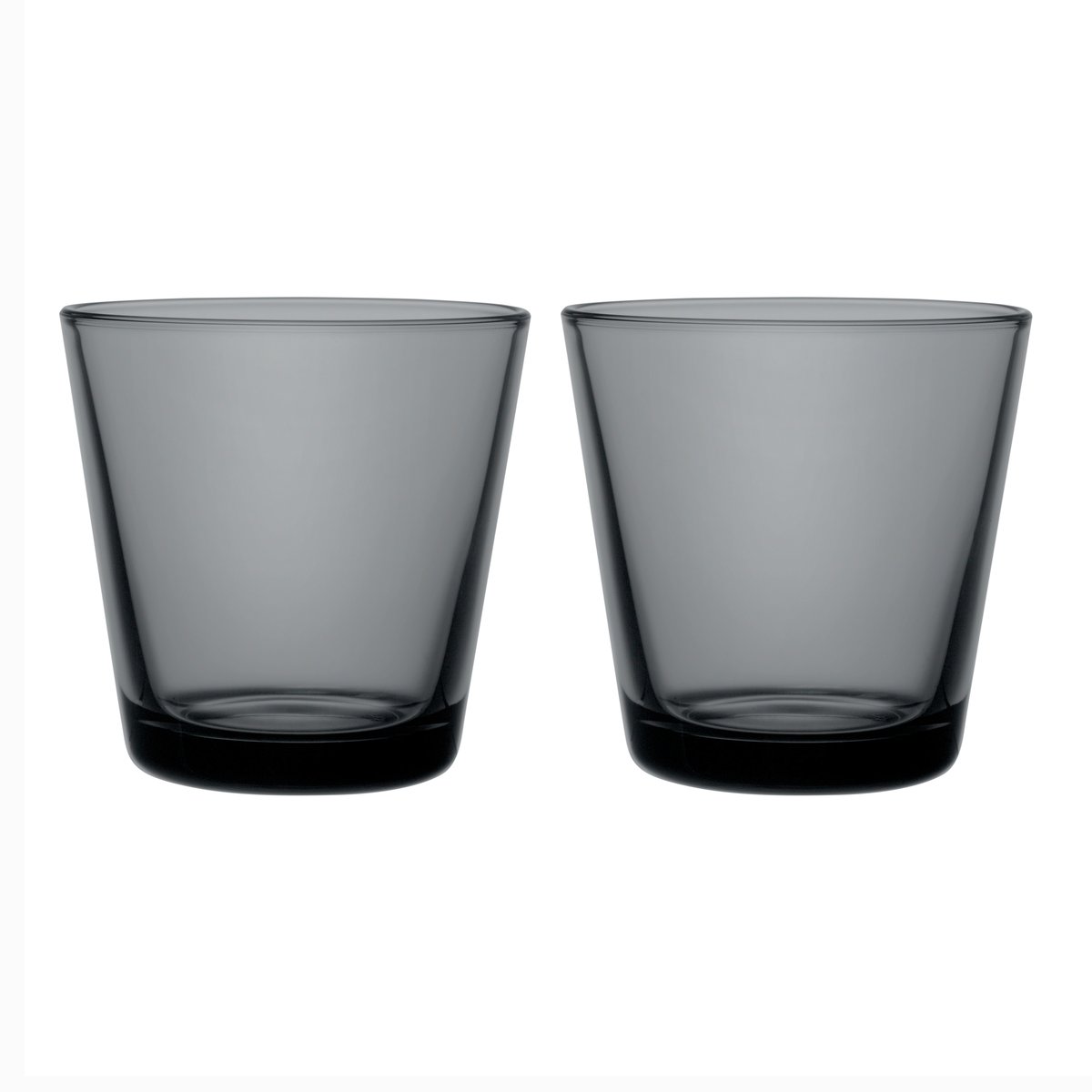 iittala - Kartio glass 21 cl 2 stk mørk grå