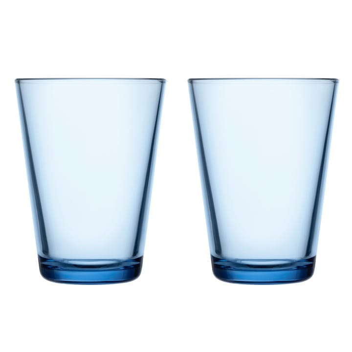 Kartio vannglass 40 cl 2-stk., Aqua Iittala