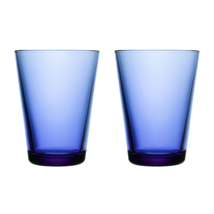 Kartio vannglass 40 cl 2-stk., Ultramarineblå Iittala