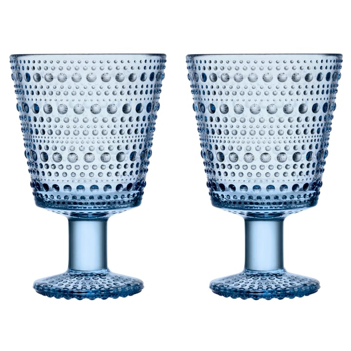 Kastehelmi drikkeglass på fot 26 cl 2 stk., Aqua Iittala