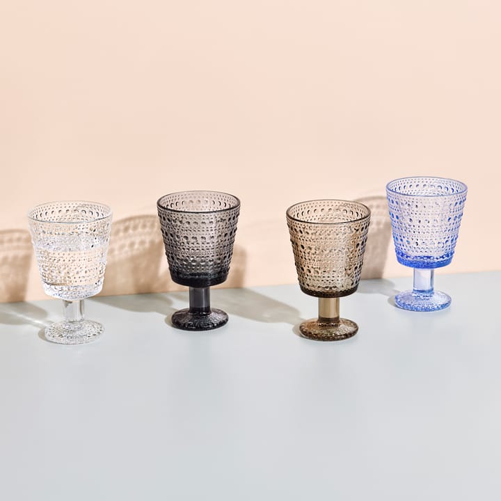 Kastehelmi drikkeglass på fot 26 cl 2 stk., Aqua Iittala