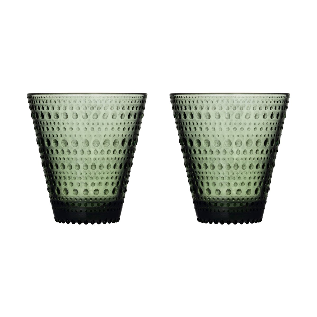 iittala - Kastehelmi glass 30 cl 2 stk furugrønn