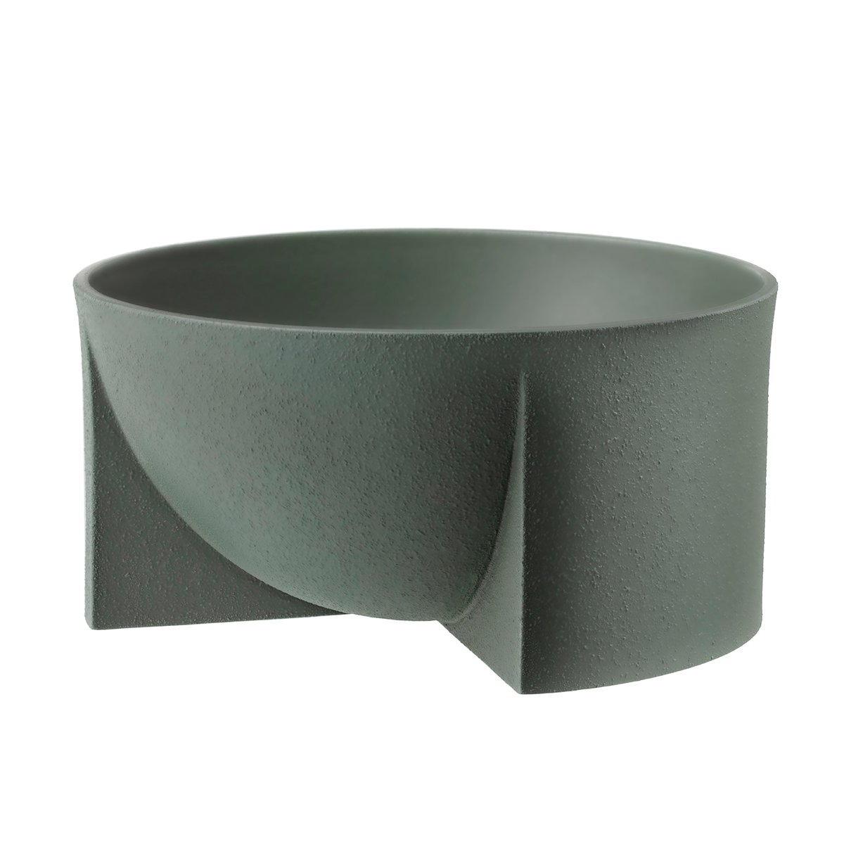 Iittala Kuru keramikskål 12x24 cm mosegrønn