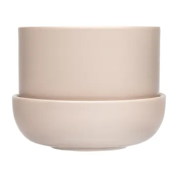 Nappula krukke med fat Ø17 cm h13 cm - Beige - Iittala
