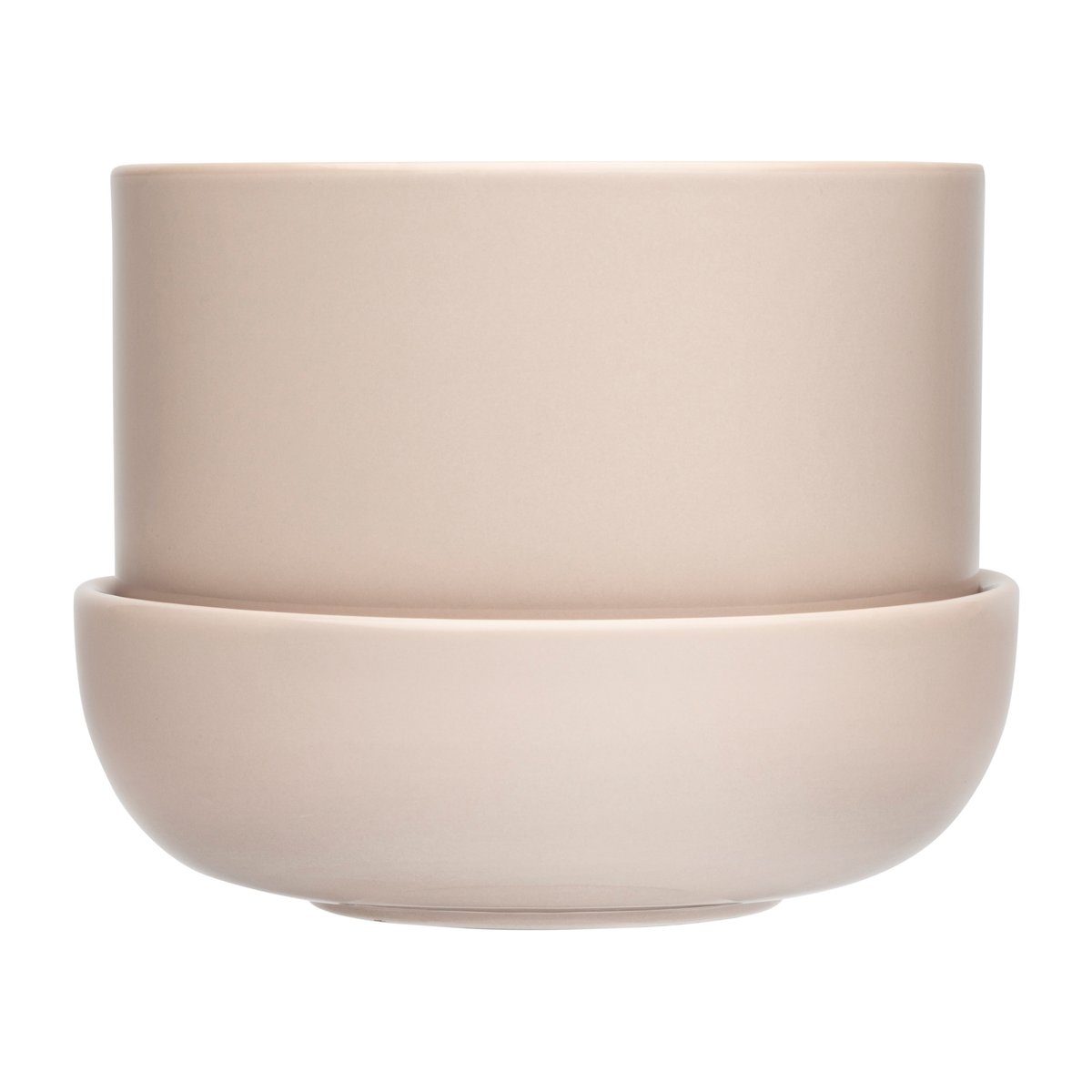 Iittala Nappula krukke med fat Ø17 cm h13 cm Beige