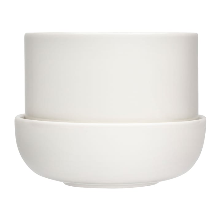 Nappula krukke med fat Ø17 cm h13 cm, Hvit Iittala