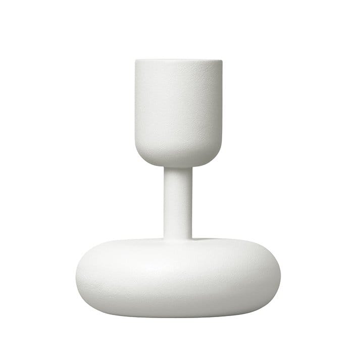 Nappula lysestake hvit, liten 107 mm Iittala