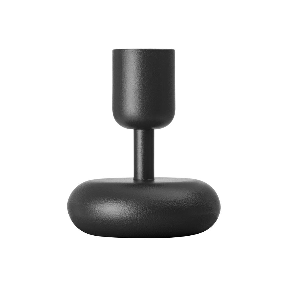 Iittala Nappula lysestake mørkegrå liten 107 mm.