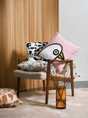 Oiva Toikka Birdie putevar 47 x 47 cm - Rosa - Iittala