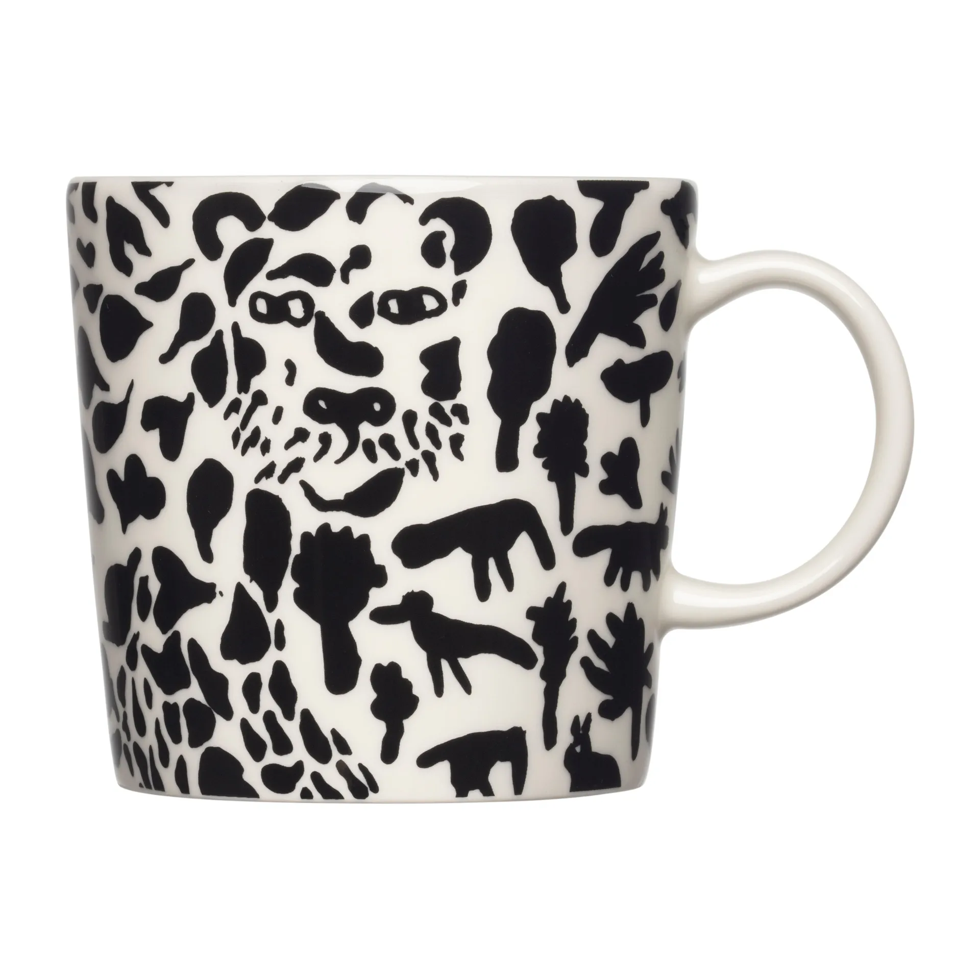 Oiva Toikka Cheetah kopp 30 cl, Svart-hvit Iittala