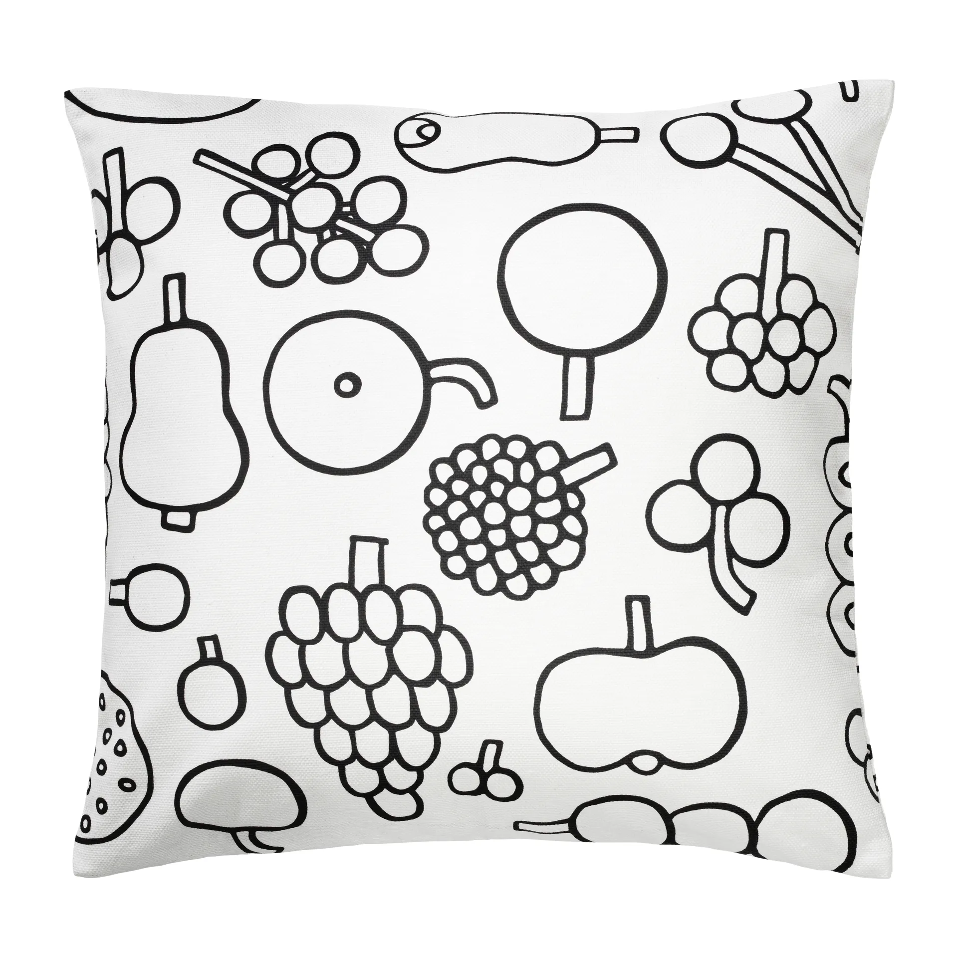 Oiva Toikka Frutta putevar 47 x 47 cm, Svart Iittala
