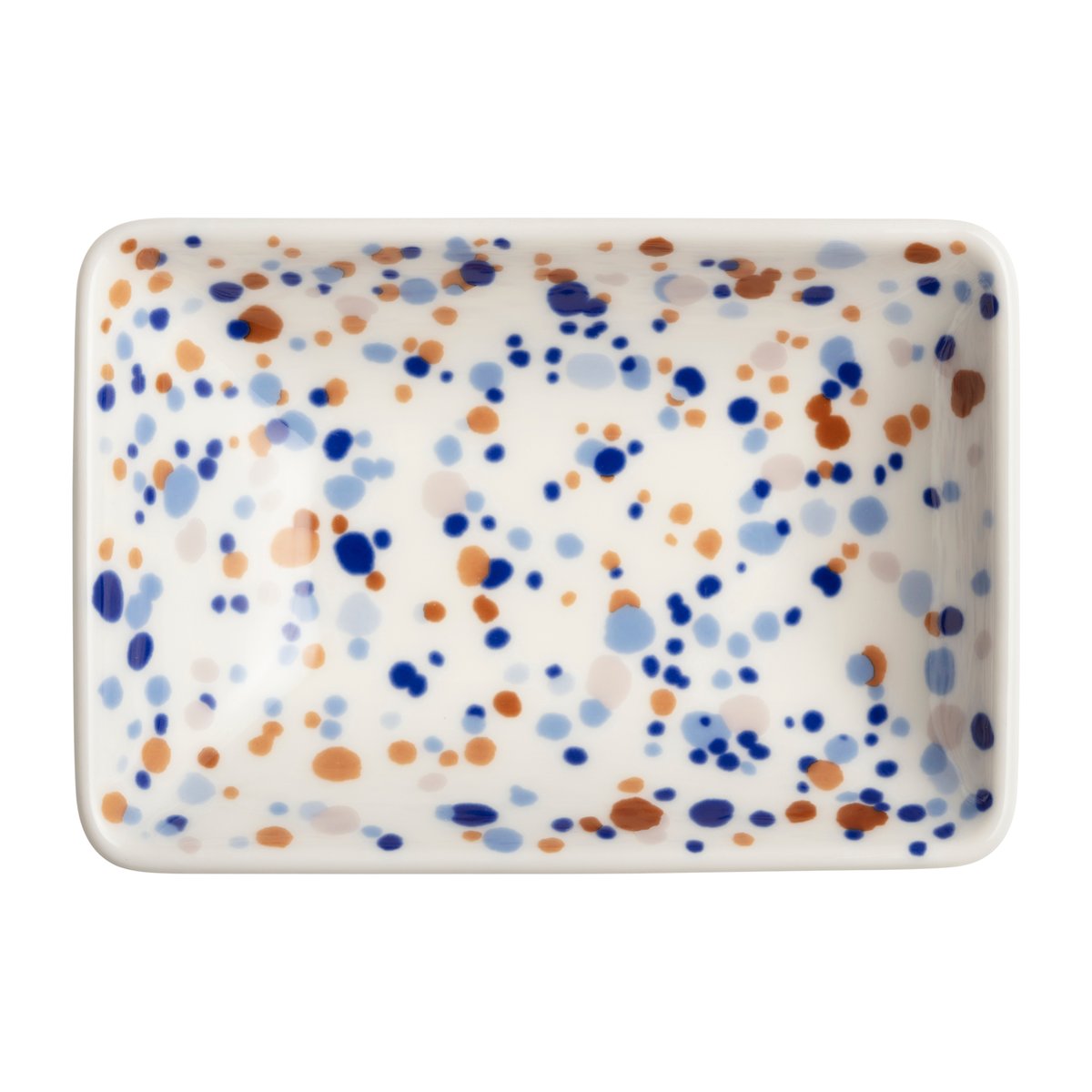 Iittala Oiva Toikka Helle A7 tallerken 7 x 10 cm Blå-brun