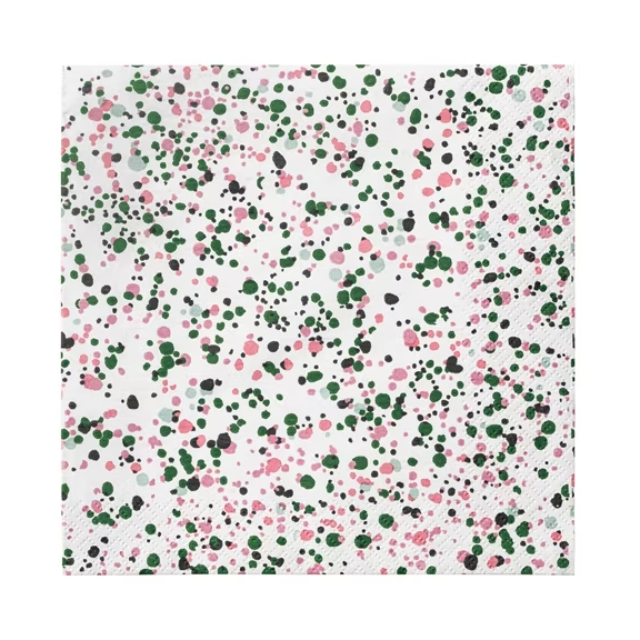 Iittala Oiva Toikka Helle serviett 20-pakning Rosa-grønn