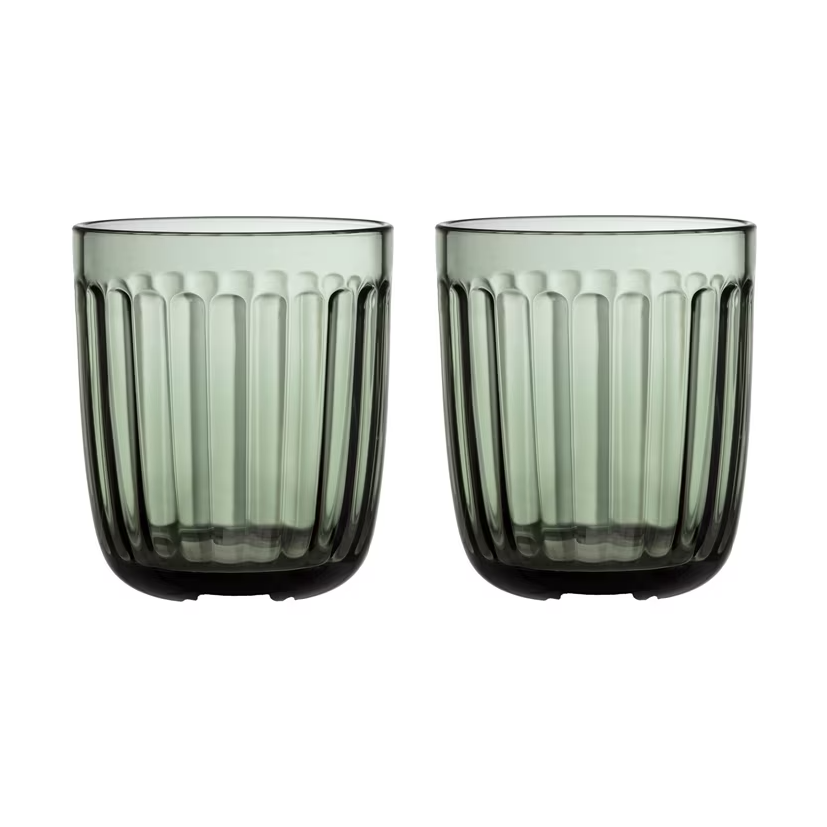 Iittala Raami vannglass 26 cl 2-stk. Furugrønn