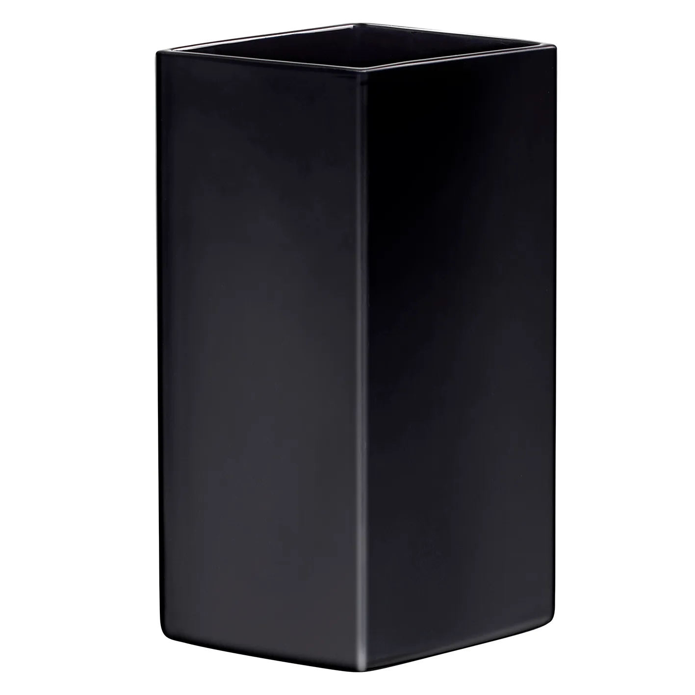 Ruutu keramikkvase 315 mm, Svart Iittala