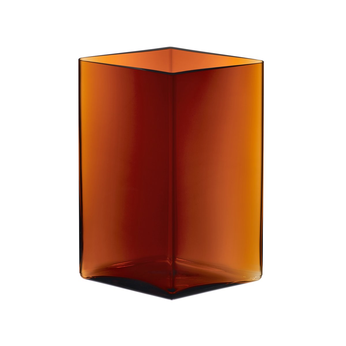 Iittala Ruutu vase 20,5x27 cm kobber