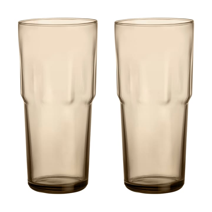 Solare drikkeglass høyt 39 cl 2-pakning - Linne - Iittala