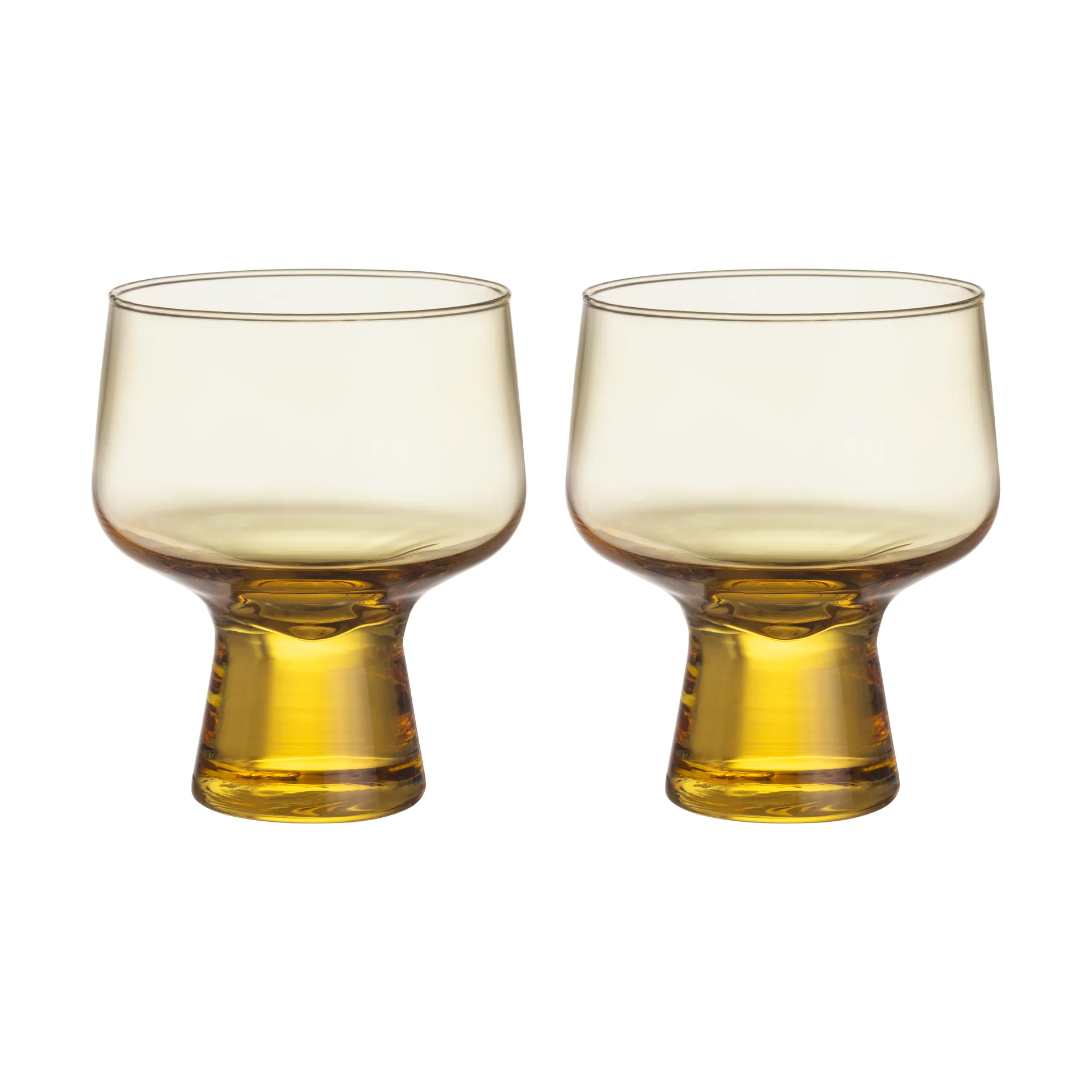 Solare glass på fot 29 cl 2-pakning, Eldgull Iittala