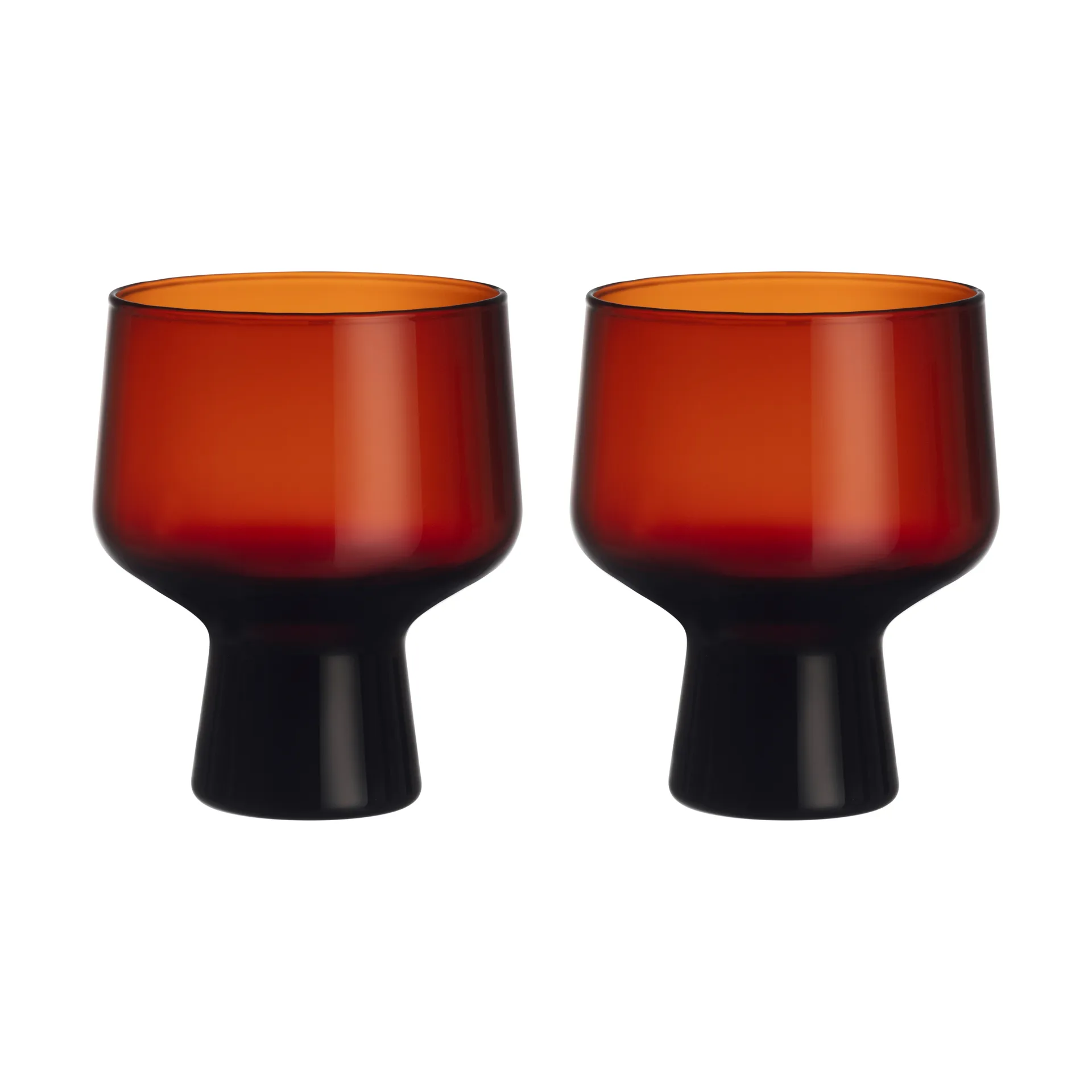 Solare glass på fot 29 cl 2-pakning, Kopper Iittala