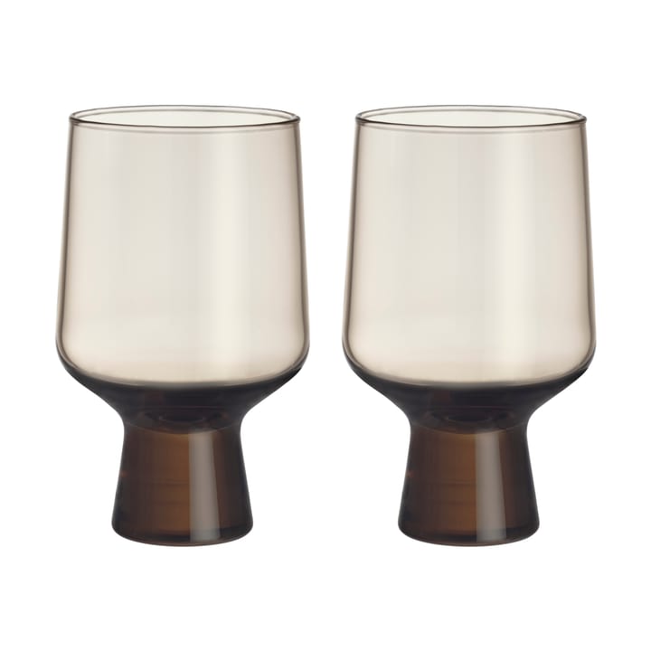 Solare glass på fot 40 cl 2-pakning - Lin - Iittala